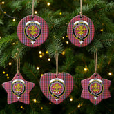 Udny Tartan Crest Christmas Ceramic Ornament